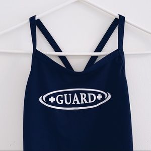 Lifeguard one piece swimsuit